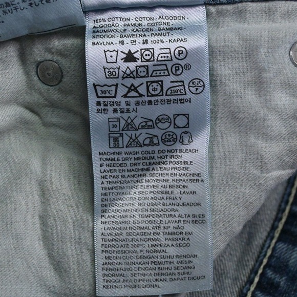 Levi's 36 x 30 505 Regular Fit Straight Light Whiskered Denim Jeans - Picture 5 of 7